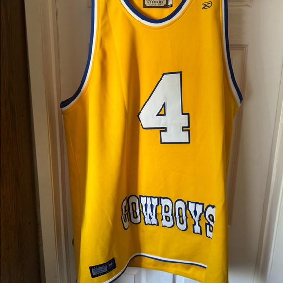 Campus Heritage Yellow and Blue Basketball Jersey - Picture 1 of 11